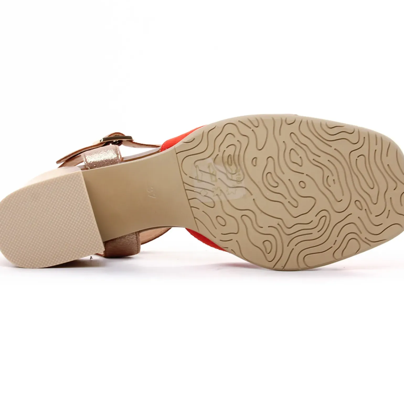 Nu-Pieds Talons Hauts Fugitive Glasco Orange
