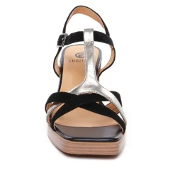 Nu-Pieds Talons Hauts Fugitive Jess Velour Noir
