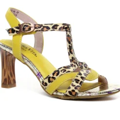 Nu-Pieds Talons Hauts Laura Vita Hucmiso 01 Jaune