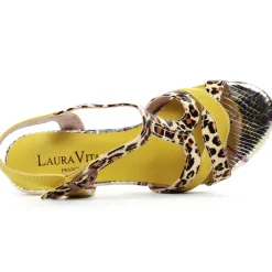 Nu-Pieds Talons Hauts Laura Vita Hucmiso 01 Jaune