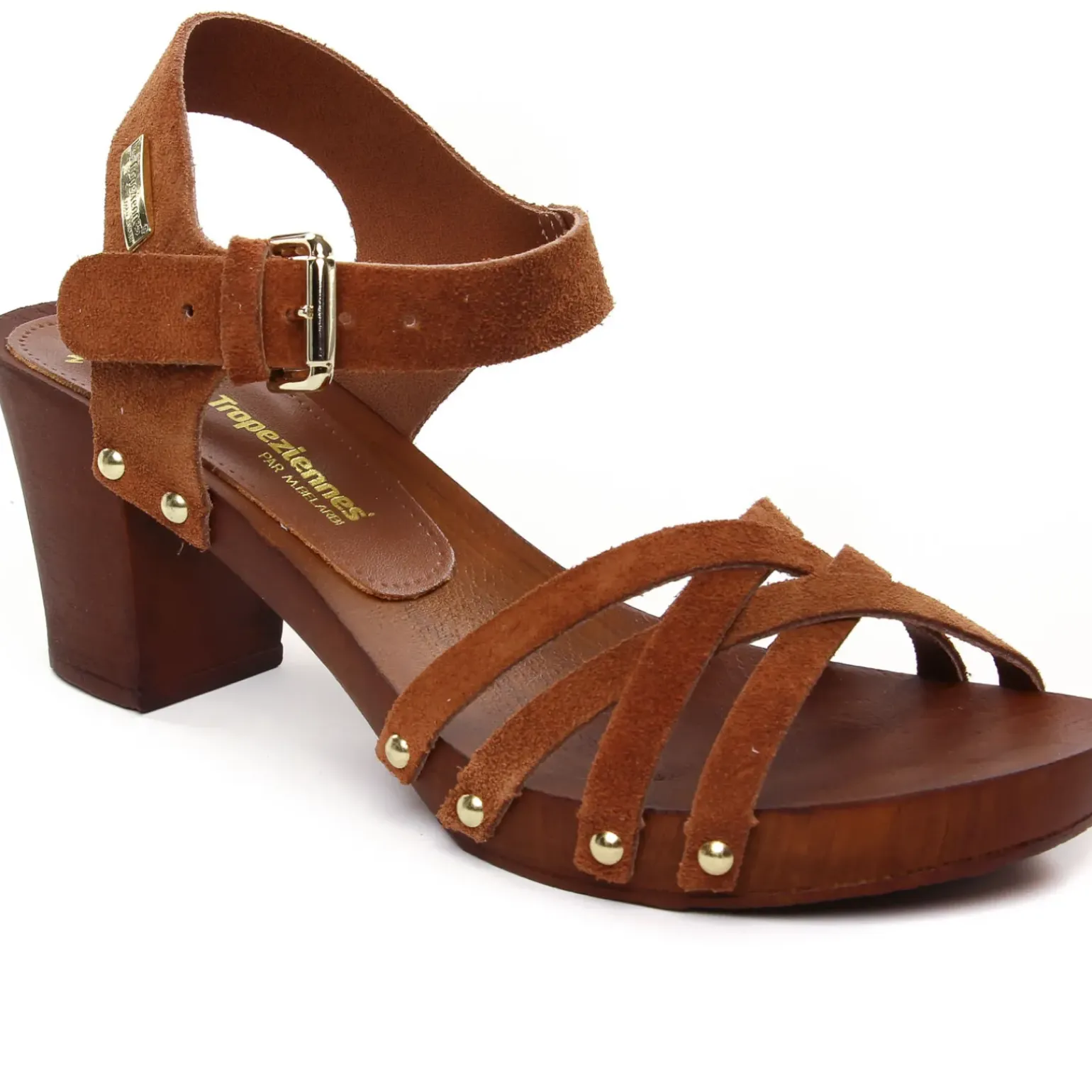 Nu-Pieds Talons Hauts Les Tropeziennes Toopaya Camel
