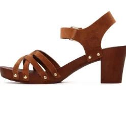Nu-Pieds Talons Hauts Les Tropeziennes Toopaya Camel