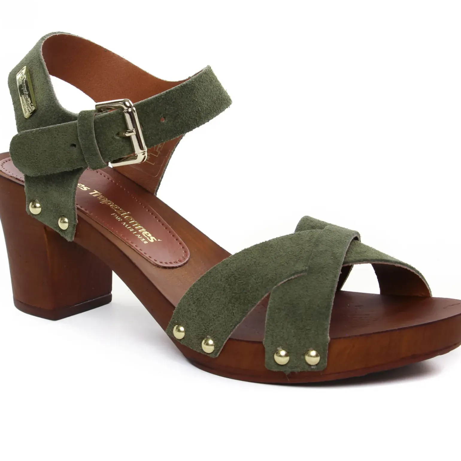 Nu-Pieds Talons Hauts Les Tropeziennes Toopino Kaki