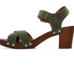 Nu-Pieds Talons Hauts Les Tropeziennes Toopino Kaki