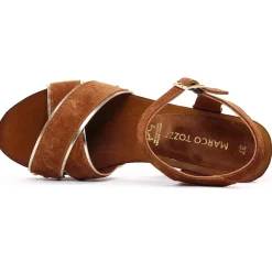 Nu-Pieds Talons Hauts Marco Tozzi 28359 Cognac Comb