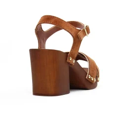 Nu-Pieds Talons Hauts Marco Tozzi 28359 Cognac Comb