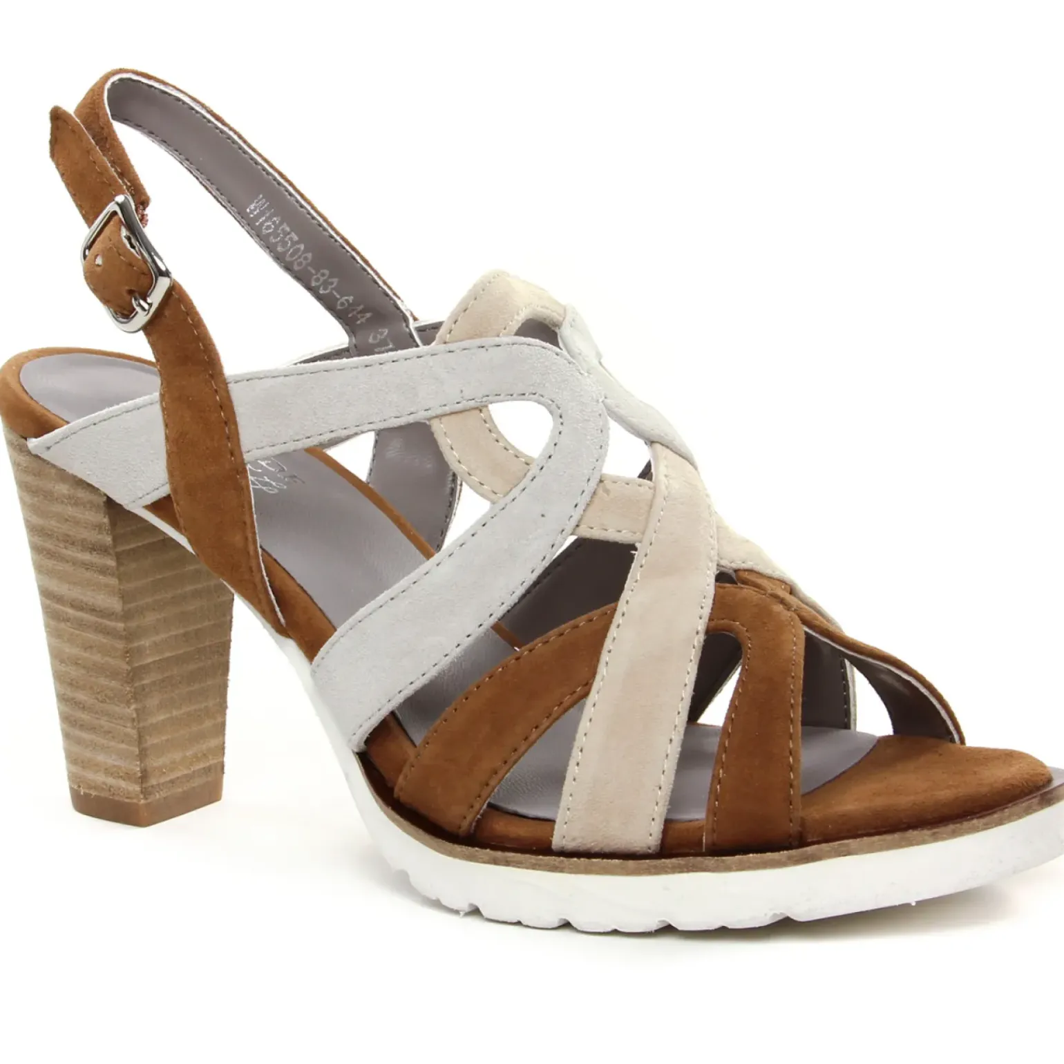 Nu-Pieds Talons Hauts Regarde Le Ciel Sylvie-63 Beige Marron