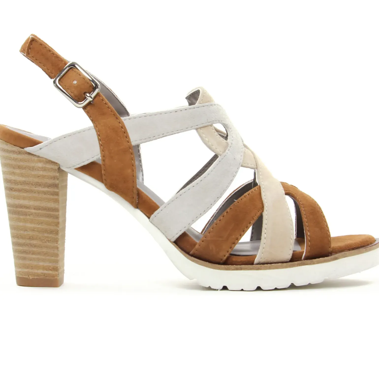 Nu-Pieds Talons Hauts Regarde Le Ciel Sylvie-63 Beige Marron