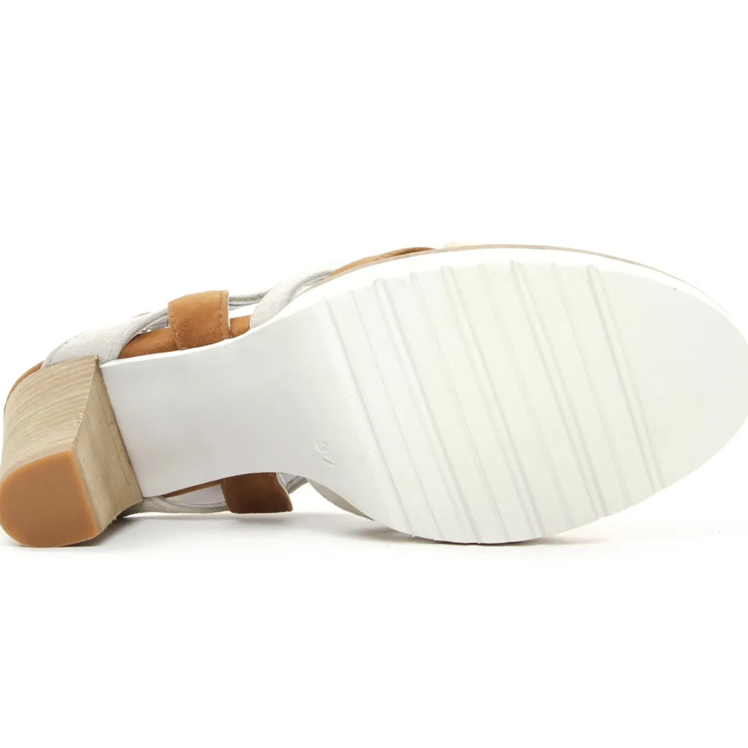 Nu-Pieds Talons Hauts Regarde Le Ciel Sylvie-63 Beige Marron
