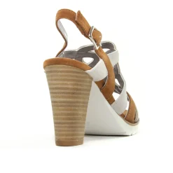 Nu-Pieds Talons Hauts Regarde Le Ciel Sylvie-63 Beige Marron