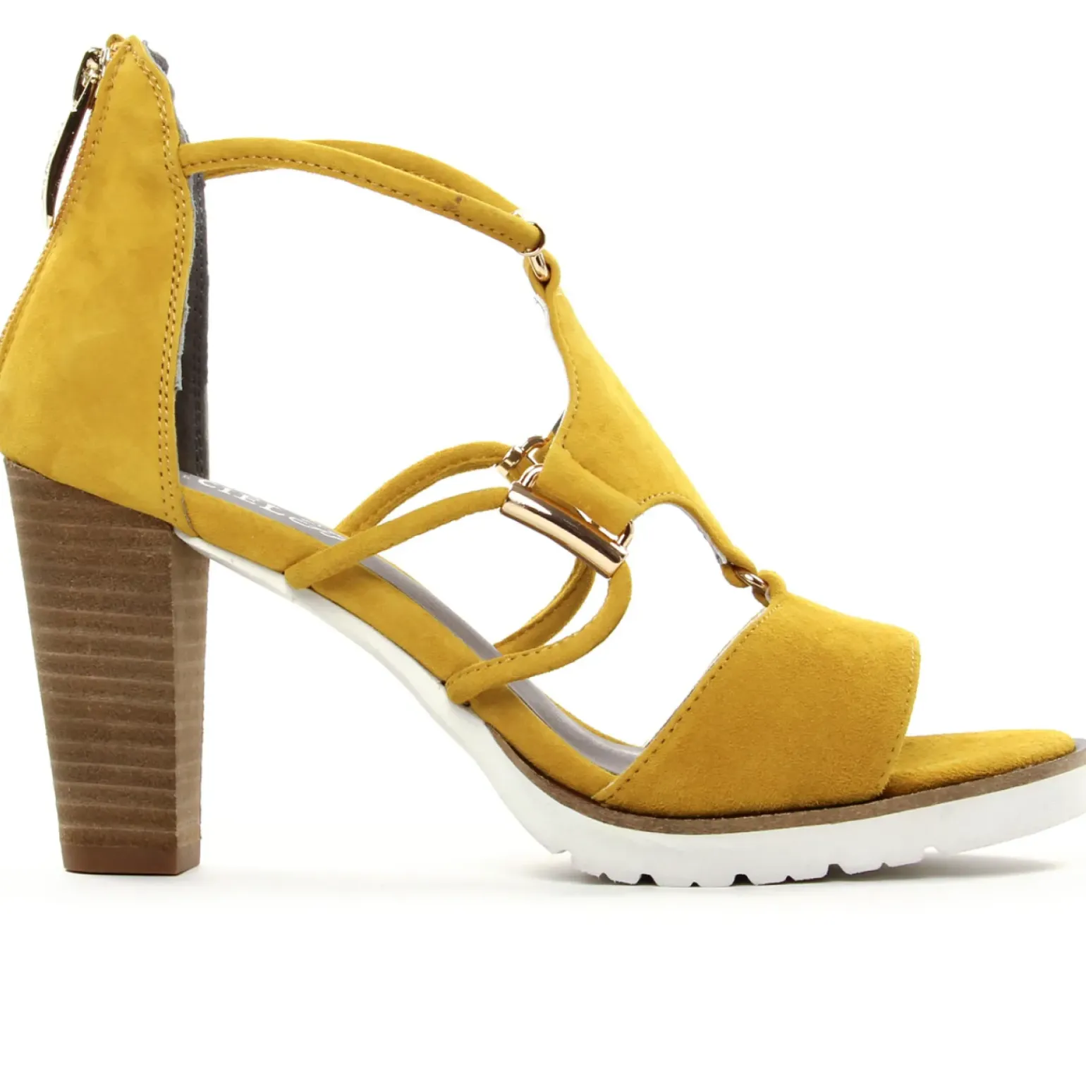 Nu-Pieds Talons Hauts Regarde Le Ciel Sylvie-47 Yellow