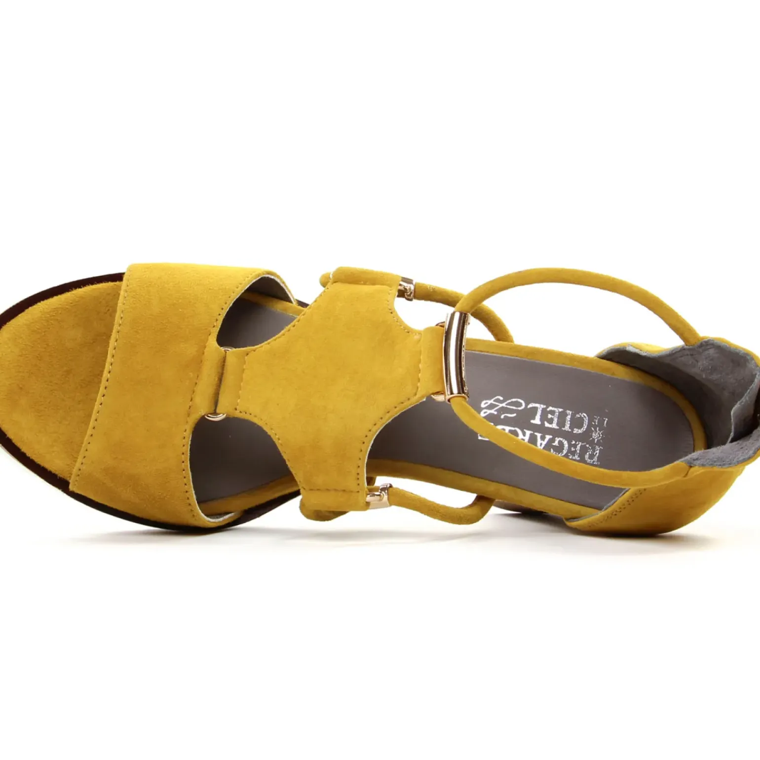 Nu-Pieds Talons Hauts Regarde Le Ciel Sylvie-47 Yellow