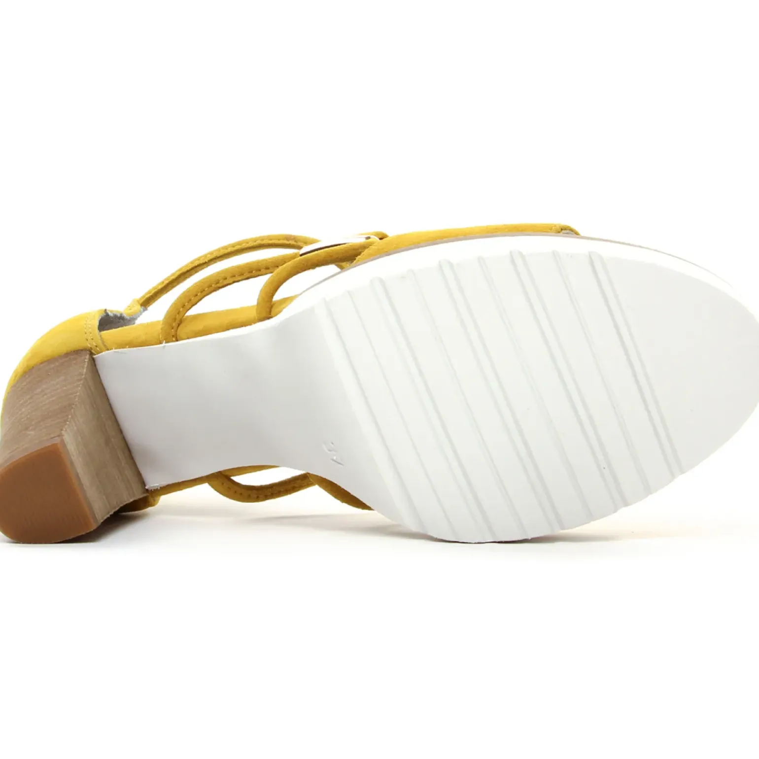 Nu-Pieds Talons Hauts Regarde Le Ciel Sylvie-47 Yellow