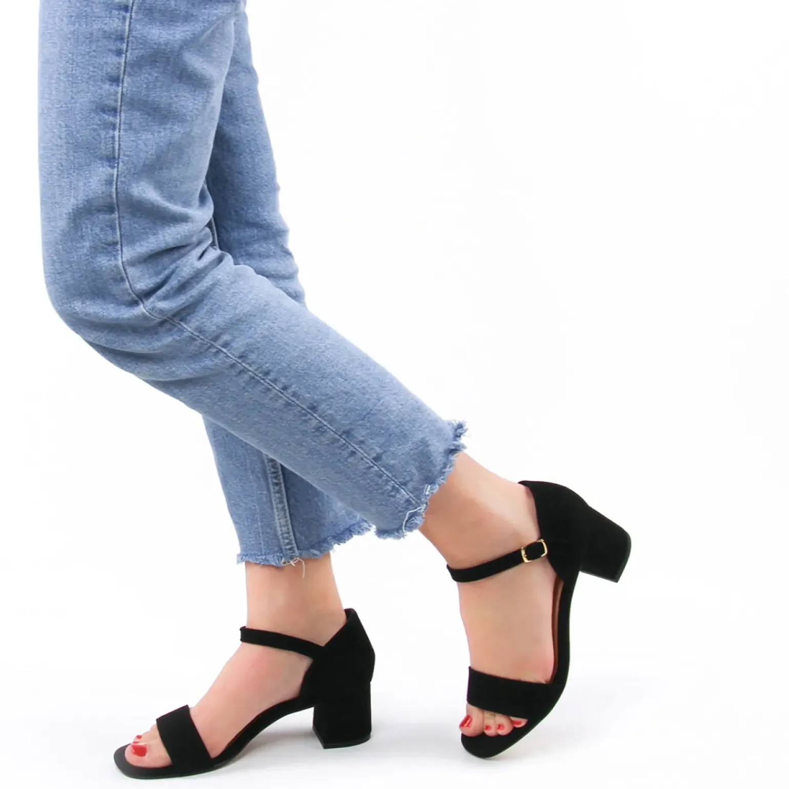 Nu-Pieds Talons Hauts Scarlatine 44814 Noir