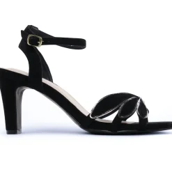Nu-Pieds Talons Hauts Vanessa Wu Aveline Sd2768 Noir