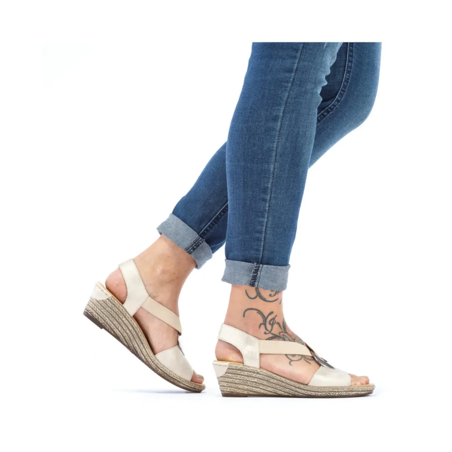 Nu-Pieds Trotteurs Rieker 624H6-60 Muschel