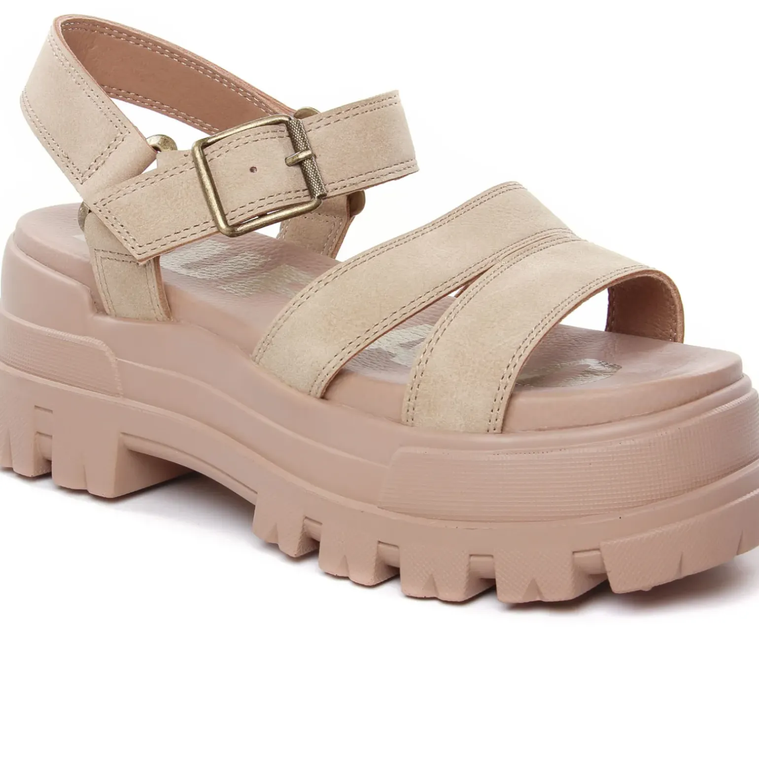Sandales Compensées Buffalo 1602190 Beige