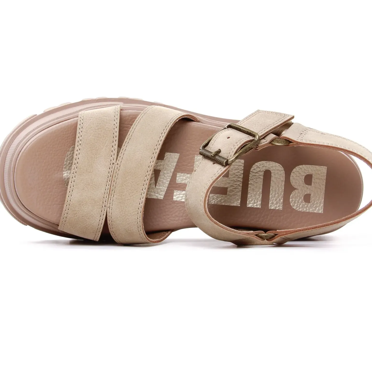 Sandales Compensées Buffalo 1602190 Beige
