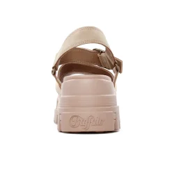Sandales Compensées Buffalo 1602190 Beige