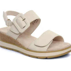 Sandales Compensées Caprice 28753 Snow Nubuc