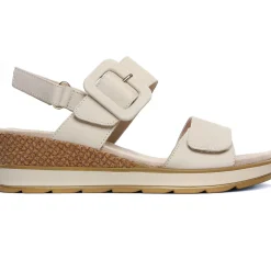 Sandales Compensées Caprice 28753 Snow Nubuc