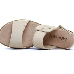 Sandales Compensées Caprice 28753 Snow Nubuc