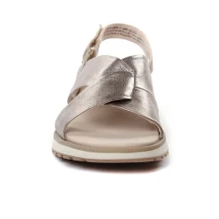 Sandales Compensées Caprice 28703 Taupe Metallic
