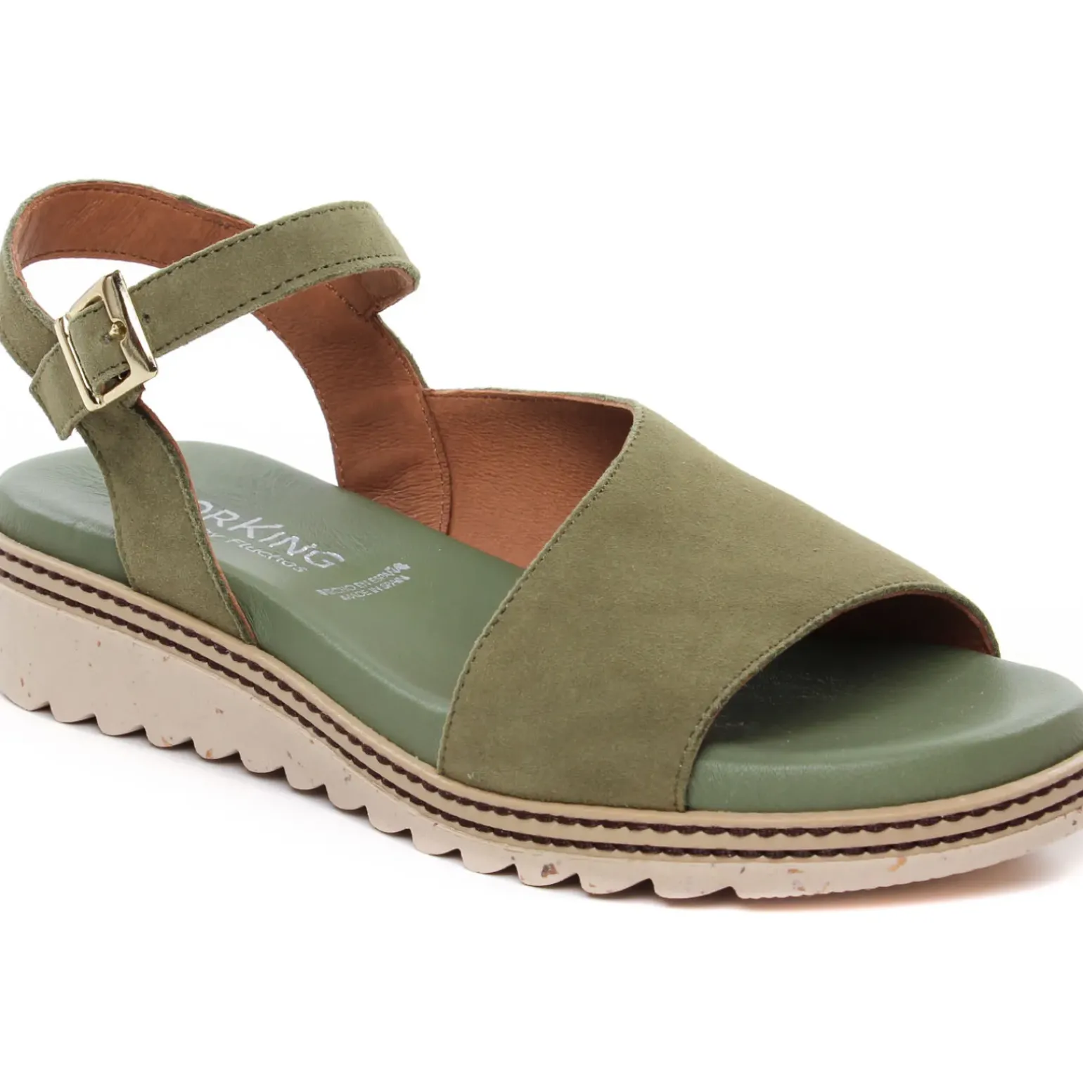 Sandales Compensées Dorking D8771 Kaki