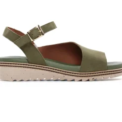 Sandales Compensées Dorking D8771 Kaki