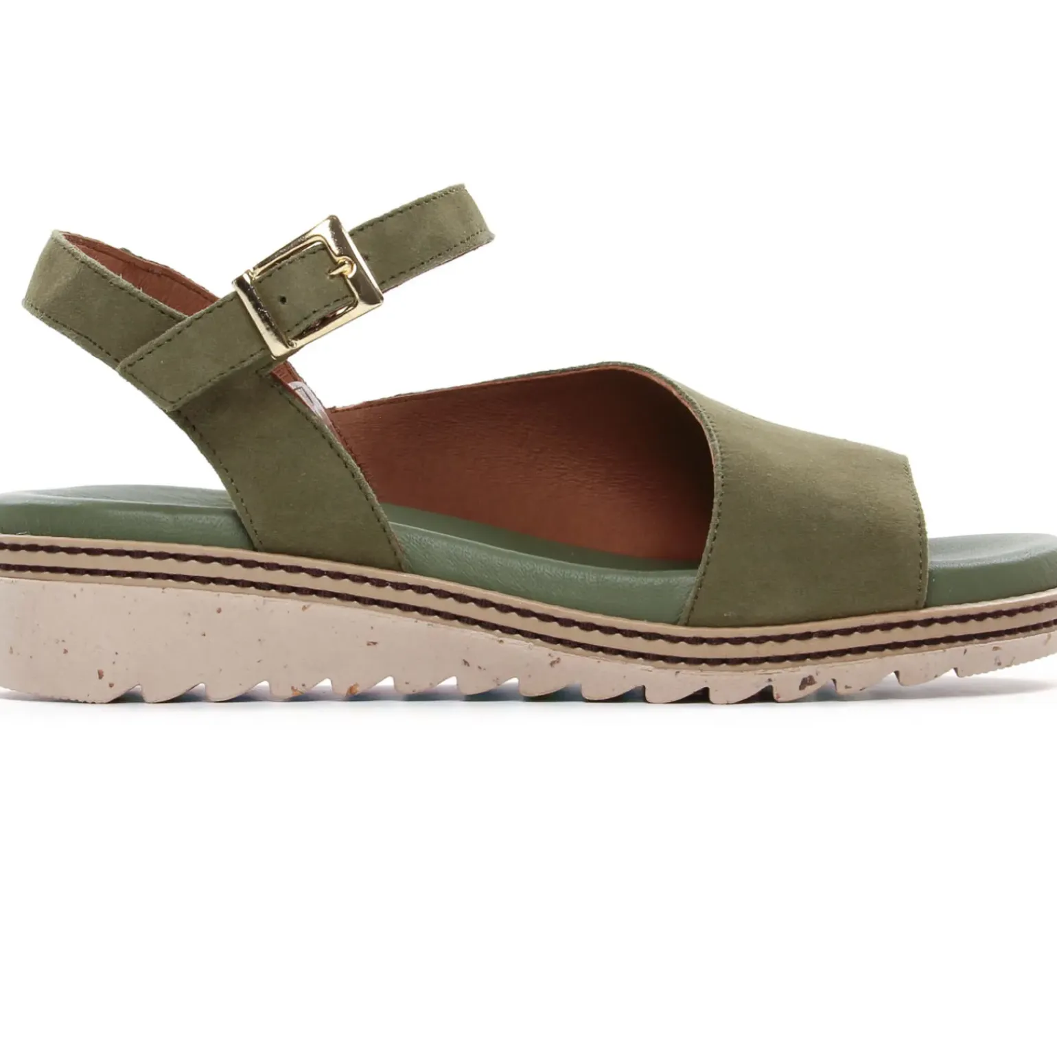 Sandales Compensées Dorking D8771 Kaki