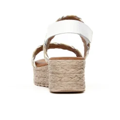 Sandales Compensées Eva Frutos 7557 Blanc