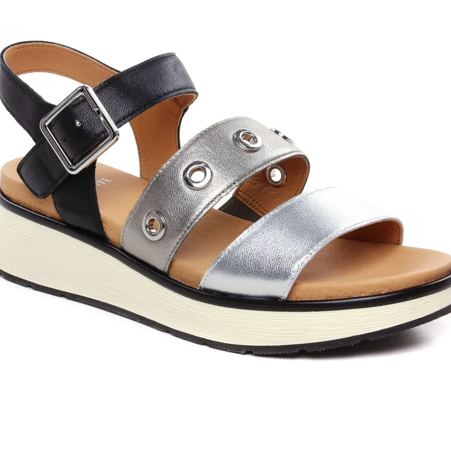 Sandales Compensées Fugitive Kinoa Noir