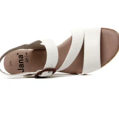 Sandales Compensées Jana 28370 White