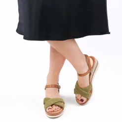 Sandales Compensées Marco Tozzi 28722 Fern Green Comb