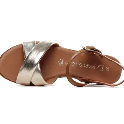 Sandales Compensées Marco Tozzi 28722 Gold Comb