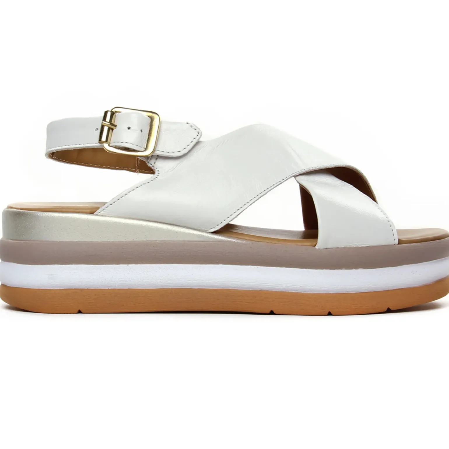 Sandales Compensées Marco Tozzi 28354 White Nappa