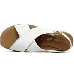 Sandales Compensées Marco Tozzi 28354 White Nappa