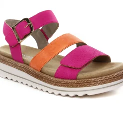 Sandales Compensées Remonte D0Q55-31 Magenta Rouge