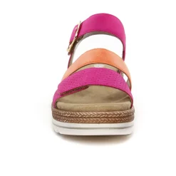 Sandales Compensées Remonte D0Q55-31 Magenta Rouge
