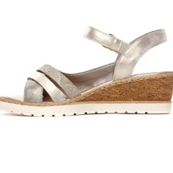 Sandales Compensées Remonte R6263-60 Metal Perle