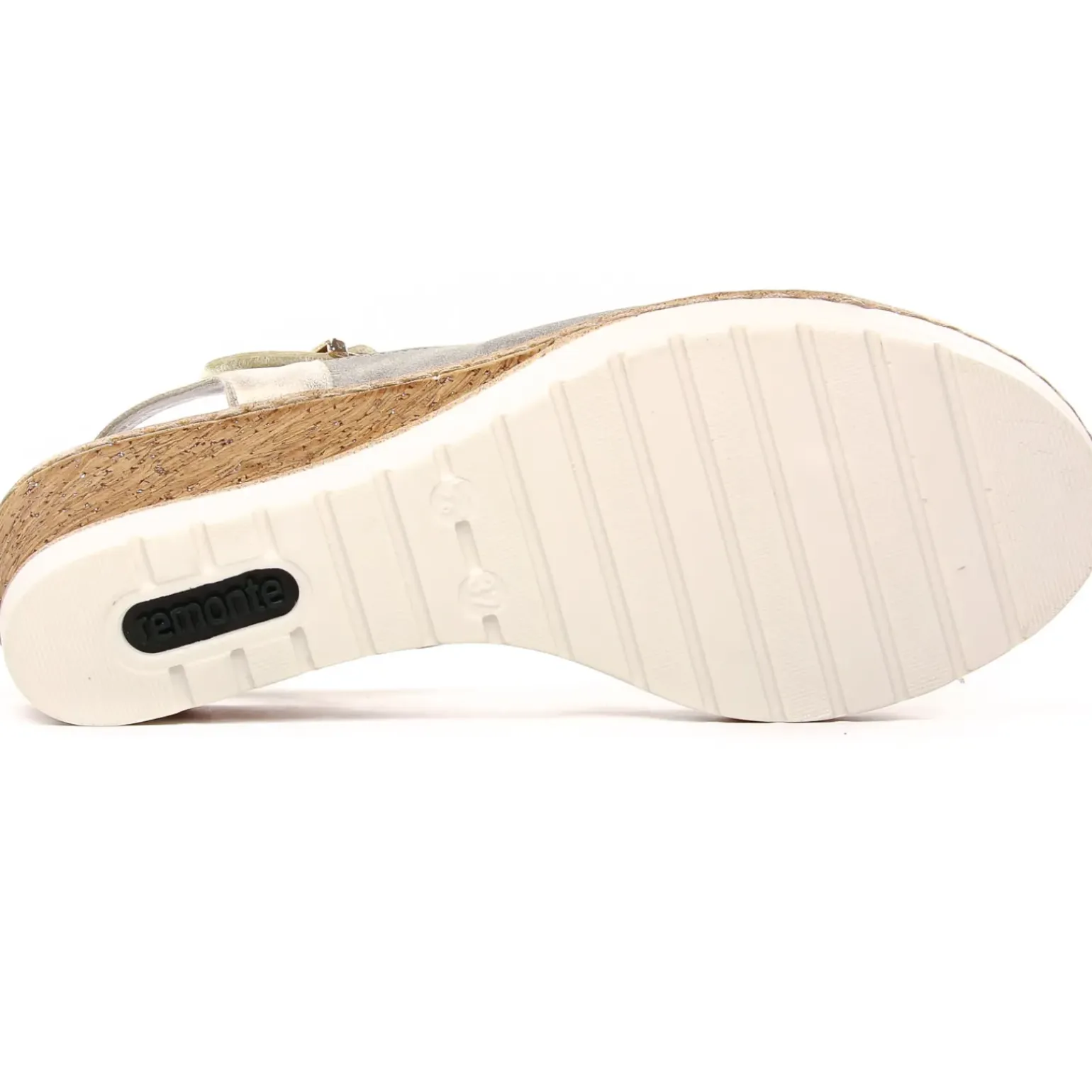 Sandales Compensées Remonte R6263-60 Metal Perle