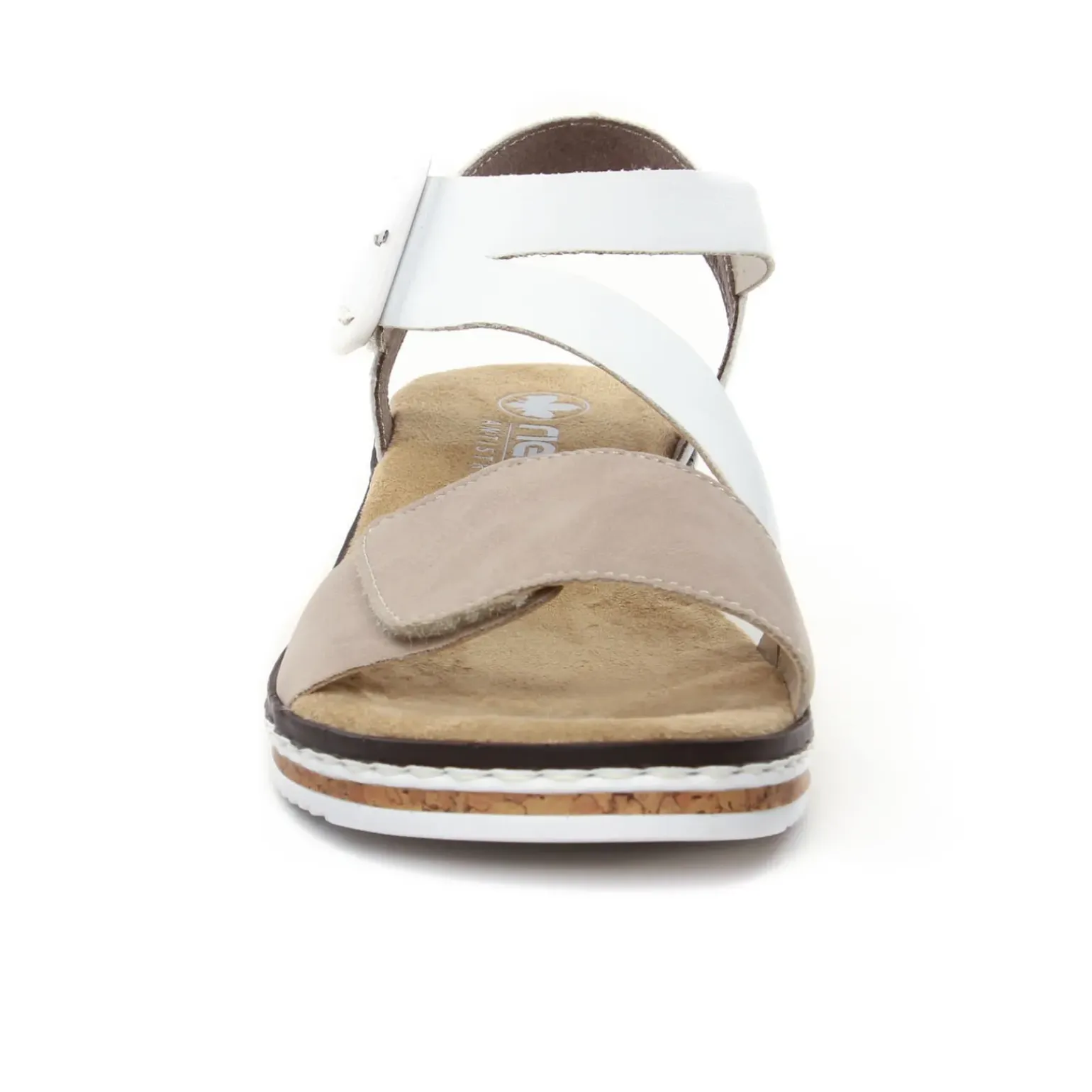 Sandales Compensées Rieker V3660-60 Nude Weiss