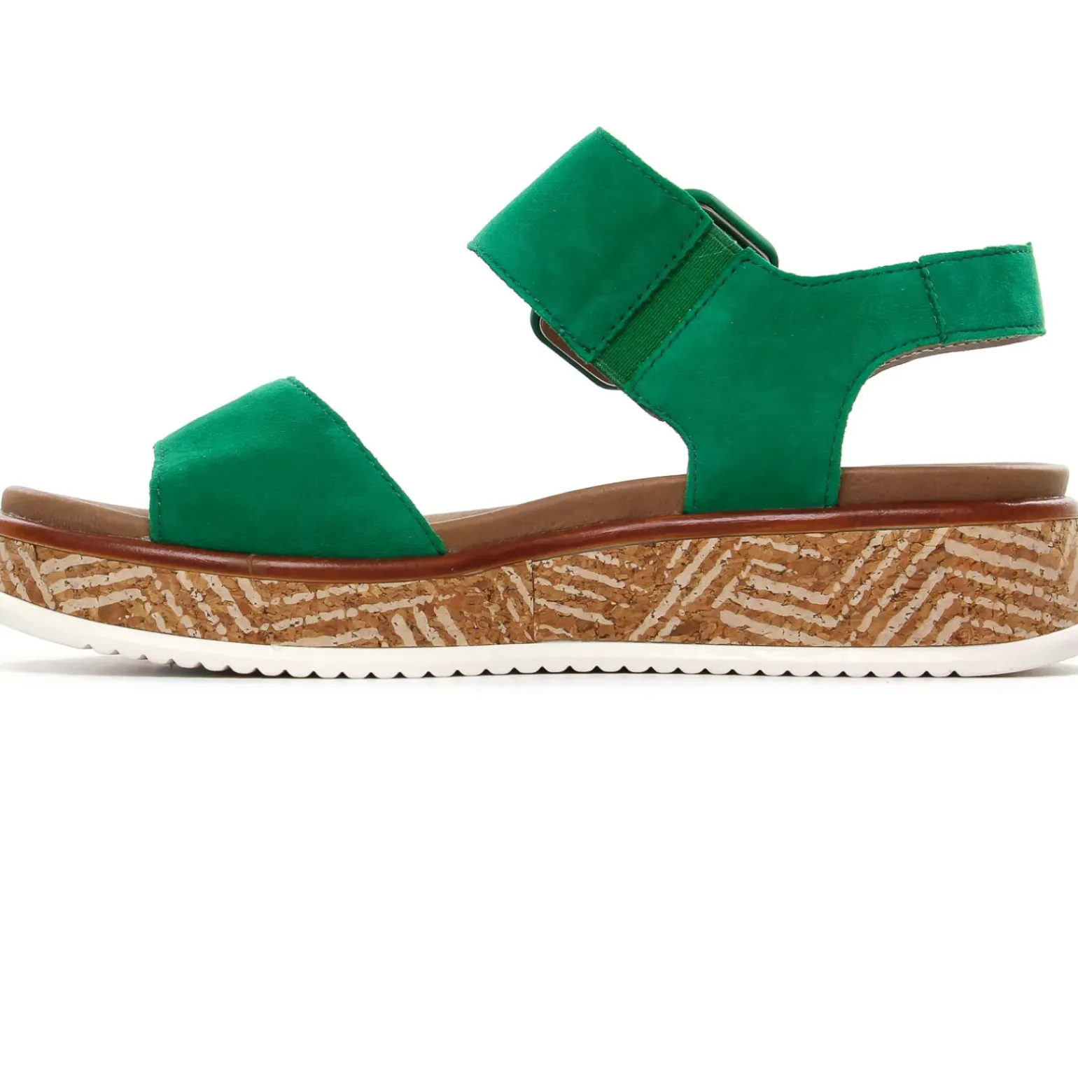 Sandales Compensées Rieker W0800-52 Applegreen