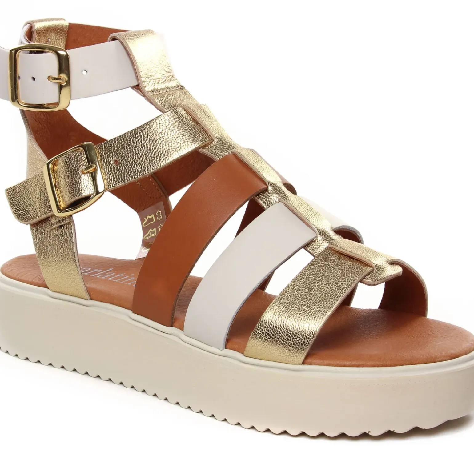 Sandales Compensées Scarlatine Co45418A Opalo Latte