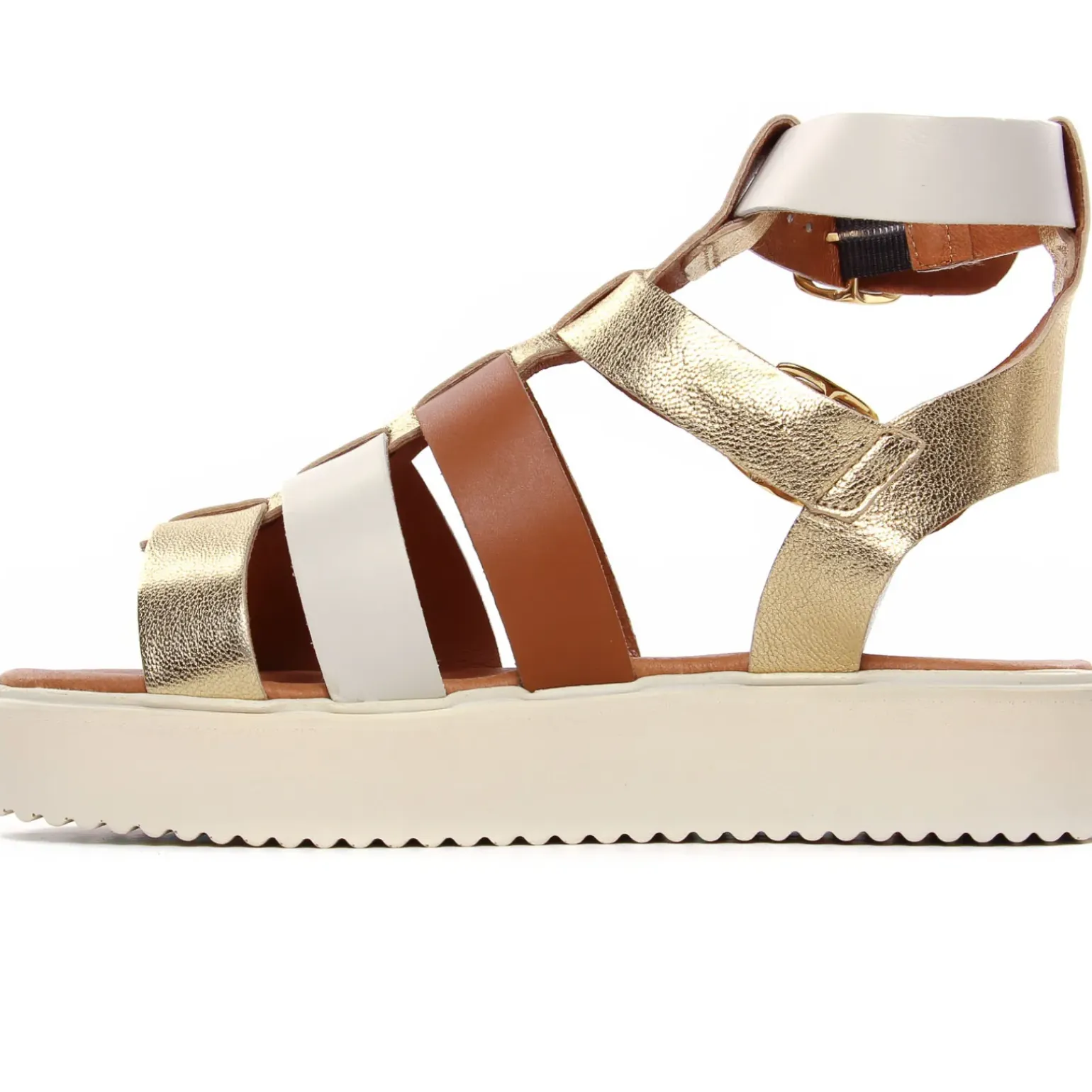 Sandales Compensées Scarlatine Co45418A Opalo Latte