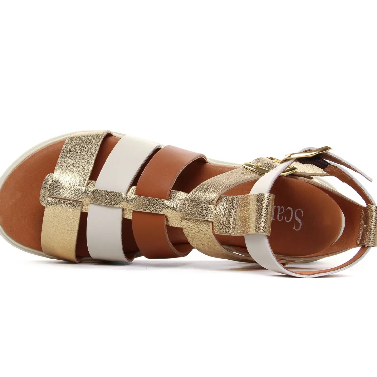 Sandales Compensées Scarlatine Co45418A Opalo Latte