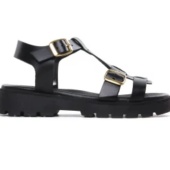 Sandales Compensées Scarlatine Co45420B Noir