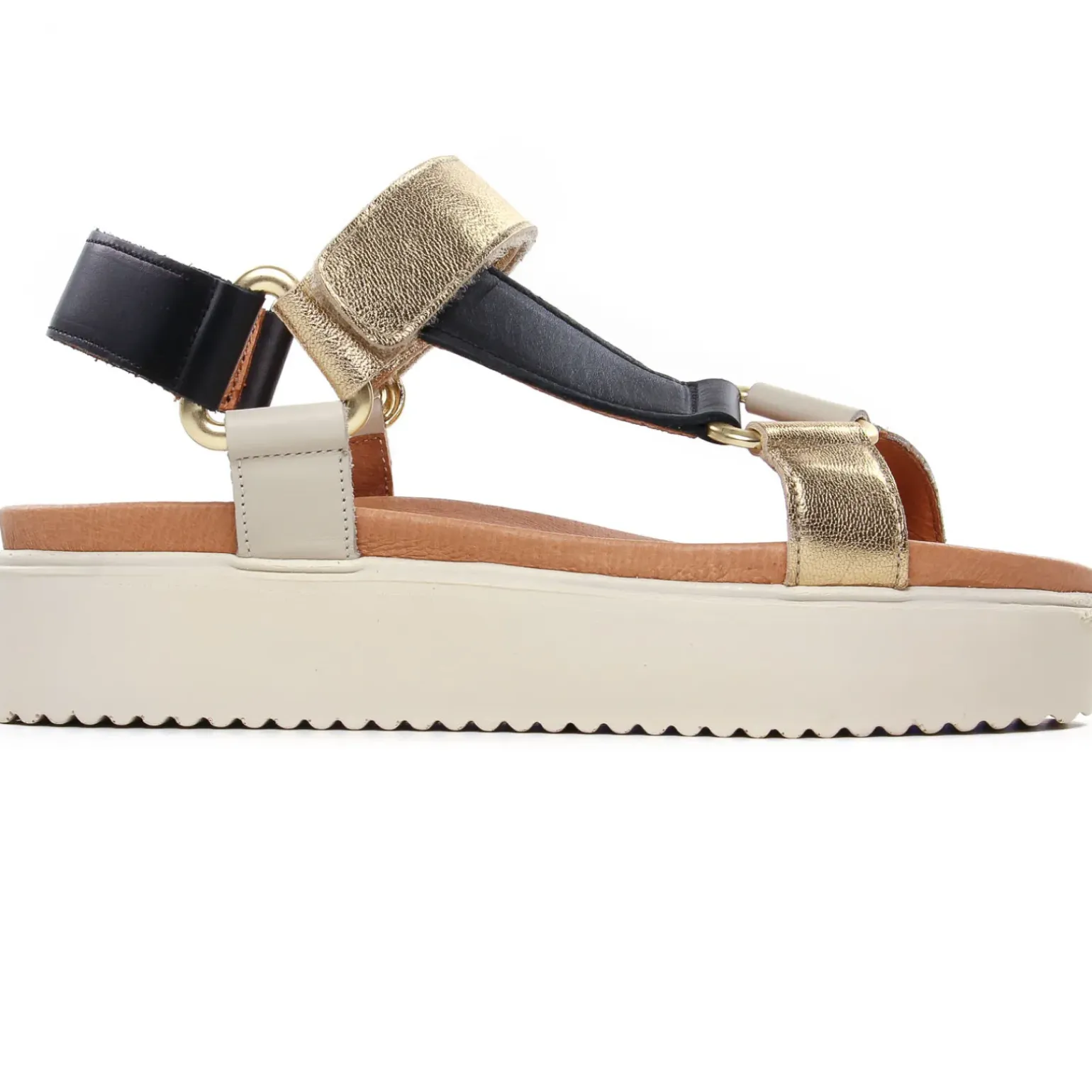 Sandales Compensées Scarlatine Co44948D Opalo Latte