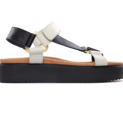 Sandales Compensées Scarlatine Co44948Ea Lat Noir Nut