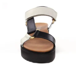 Sandales Compensées Scarlatine Co44948Ea Lat Noir Nut